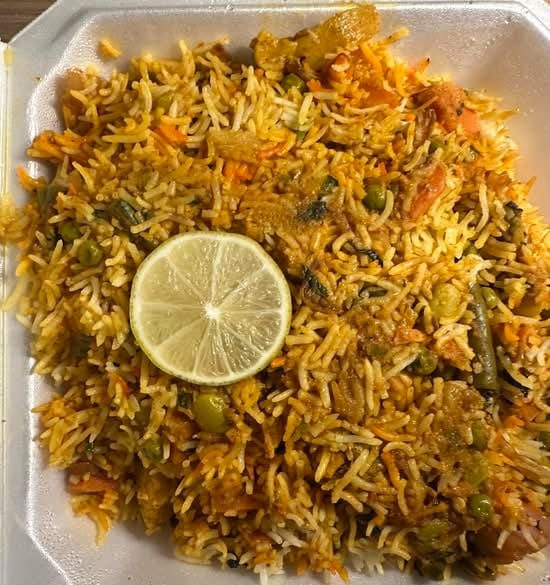 Vegetable Biryani.